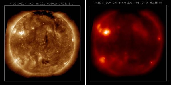 Китайский метеорологический спутник «Фэнъюнь-3E» передал на Землю высокоточные изображения Солнца